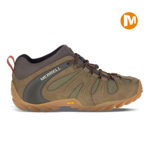 Pánské Trekové Boty Merrell Chameleon 8 Stretch Tmavě Olivy Zelené (CZ. FSNPO)